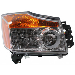 For Nissan Titan Headlight Assembly 2008 09 10 11 2012 Passenger Side CAPA Certified For NI2503168 (CLX-M0-20-6945-00-9-CL360A1)