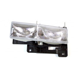 CarLights360: For Chevy C35 Headlight Assembly 1998-2000 Driver Side CAPA Certified Rectangle Form w/ Bulbs GM2502101 (CLX-M0-20-1669-00-9-CL360A3)