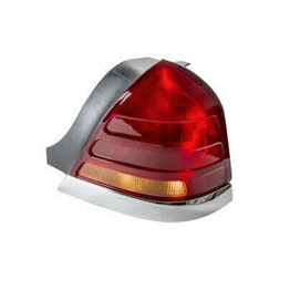 CarLights360: For Ford Crown Victoria Tail Light Assembly 2002 2003 Passenger Side Amber Lens For FO2801150 (CLX-M0-11-5371-01-CL360A2)