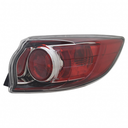 CarLights360: For 2010 2011 2012 2013 Mazda 3 Tail Light Assembly Passenger Side (Right) DOT Certified Halogen - Replacement for MA2801147 (Vehicle Trim: Hatchback) (CLX-M0-11-11969-00-1-CL360A2)