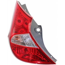 CarLights360: For 2012 2013 2014 Hyundai Accent Tail Light Assembly Driver Side (Left) CAPA Certified w/Bulbs - Replacement for HY2800143 (Vehicle Trim: Hatchback) (CLX-M0-11-11950-00-9-CL360A1)