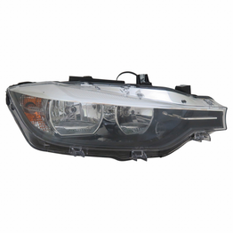 CarLights360: For BMW 335i GT xDrive Headlight Assembly 2016 2017 Passenger Side w/o Logo Halogen Type BM2519166 (CLX-M0-20-9815-00-CL360A12)