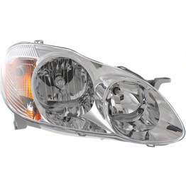 For Toyota Corolla Headlight 2003 2004 Passenger Side Chrome CE/LE TO2503139 | 81110-02190 (CLX-M0-20-6235-00)