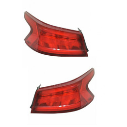 CarLights360: For 2016 2017 2018 Nissan Maxima Tail Light Assembly Driver and Passenger Side w/Bulbs - Replaces NI2804104 NI2805104 (PLX-M0-11-6834-00-CL360A2)