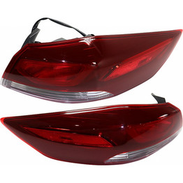 CarLights360: For 2017 2018 Hyundai Elantra Tail Light Assembly Driver and Passenger Side DOT Certified w/Bulbs Halogen Type - Replaces HY2804142 HY2805142 (Eco; KOREA BUILT ; SE; KOREA BUILT ; SEL; (PLX-M0-11-6904-00-1-CL360A1)
