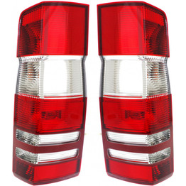 CarLights360: For 2010-2018 Mercedes-Benz Sprinter 2500 Tail Light Assembly Driver and Passenger Side DOT Certified w/Bulbs - Replaces MB2800136 MB2801136 (PLX-M0-11-6510-90-1-CL360A1)