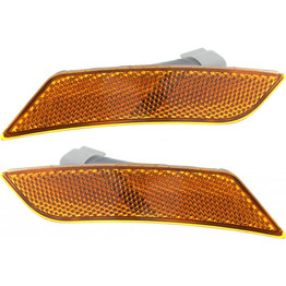 CarLights360: For 2013 2014 Cadillac ATS Side Marker Light Assembly Driver and Passenger Side CAPA Certified w/Bulbs - Replaces GM2550199 (PLX-M0-18-6132-00-9-CL360A1)