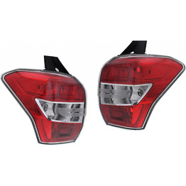 CarLights360: For 2014 2015 2016 Subaru Forester Tail Light Assembly Driver and Passenger Side DOT Certified w/Bulbs - Replaces SU2818105 SU2819105 (PLX-M0-11-6598-00-1-CL360A1)