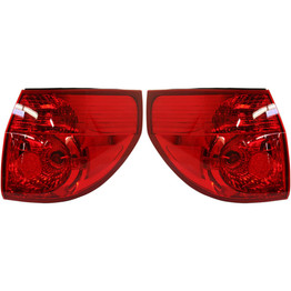 CarLights360: For 2006 2007 2008 2009 2010 Toyota Sienna Tail Light Assembly Driver and Passenger Side CAPA Certified w/Bulbs - Replaces TO2804102 (PLX-M0-11-6206-00-9-CL360A1)