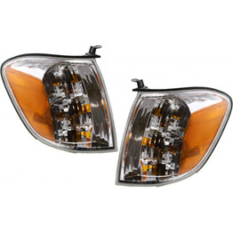 CarLights360: For 2005 2006 2007 Toyota Tundra Turn Signal Light Assembly Driver and Passenger Side Pair Limited/SR5 Double Cab | w/Bulbs DOT Certified | TO2531147, TO2530147 | 815100C030, 815200C030 (PLX-M0-18-5992-00-1-CL360A2)