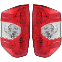 CarLights360: For 2014 2015 2016 2017 2018 Toyota Tundra Tail Light Assembly Driver and Passenger Side CAPA Certified w/Bulbs - Replaces TO2800193 TO2801193 (PLX-M0-11-6642-00-9-CL360A1)