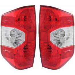 CarLights360: For 2014 2015 2016 2017 2018 Toyota Tundra Tail Light Assembly Driver and Passenger Side CAPA Certified w/Bulbs - Replaces TO2800193 TO2801193 (PLX-M0-11-6642-00-9-CL360A1)