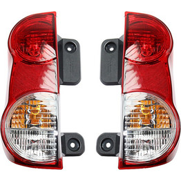 CarLights360: For Nissan NV200 Tail Light Assembly 2013-2021 Driver and Passenger Side DOT Certified w/Bulbs | Replaces NI2801201, NI2800201 | 265503LM0A, 265553LM0A (PLX-M0-11-6616-00-1-CL360A2)