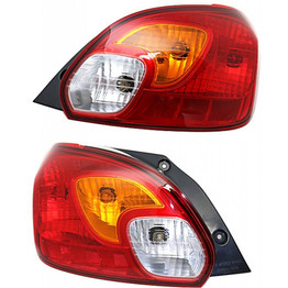 CarLights360: For 2014 2015 Mitsubishi Mirage Tail Light Assembly Driver and Passenger Side DOT Certified w/Bulbs - Replaces MI2800136 (PLX-M0-11-6796-00-1-CL360A1)