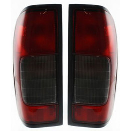 CarLights360: For 2002 2003 2004 Nissan Frontier Tail Light Assembly Driver and Passenger Side CAPA Certified w/Bulbs - Replaces NI2800156 (PLX-M0-11-5074-70-9-CL360A1)