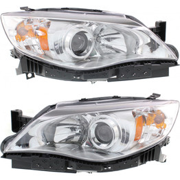 CarLights360: For 2012 2013 2014 Subaru Impreza Headlight Assembly Driver and Passenger Side DOT Certified w/Bulbs Halogen Type - Replaces SU2502148 SU2503148 (WRX Limited; From 01/2012 ; WRX Premium (PLX-M0-20-9122-80-1-CL360A1)