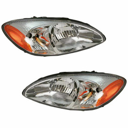 For 2000-2007 Ford Taurus Headlight Driver and Passenger Side Bulbs Included FO2502169 FO2503169 - Replaces 1F1Z 13008 AB, 1F1Z 13008 AA ; (PLX-M0-20-5822-00)