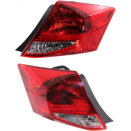 CarLights360: For 2011 2012 Honda Accord Tail Light Assembly Driver and Passenger Side DOT Certified w/Bulbs - Replaces HO2800178 HO2801178 (Vehicle Trim: Coupe) (PLX-M0-11-6450-00-1-CL360A1)