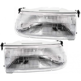 CarLights360: For 1995 - 2001 Mercury Mountaineer Headlight Assembly Driver and Passenger Side DOT Certified w/Bulbs - Replaces FO2503122 FO2502122 (PLX-M0-20-3100-00-1-CL360A2)