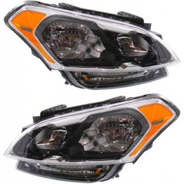 CarLights360: For 2012 2013 Kia Soul Headlight Assembly Driver and Passenger Side DOT Certified w/Bulbs - Replaces KI2502152 KI2503152 (PLX-M0-20-12734-00-1-CL360A1)