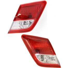 CarLights360: For 2007 2008 2009 Toyota Camry Tail Light Assembly Driver and Passenger Side DOT Certified w/Bulbs - Replaces TO2818132 TO2819132 (PLX-M0-17-5250-00-1-CL360A3)