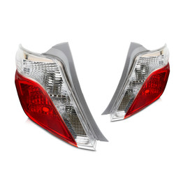 CarLights360: For 2012 2013 Toyota Yaris Tail Light Assembly Driver and Passenger Side DOT Certified w/Bulbs - Replaces TO2818150 (Vehicle Trim: Hatchback) (PLX-M0-11-11982-00-1-CL360A1)