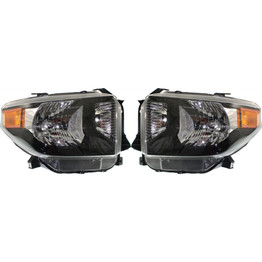 For 2014 2015 2016 2017 Toyota Tundra TRD PRO Headlights Pair Driver and Passenger Side DOT Certified Replaces TO2502235 TO2503235 (PLX-M1-311-11D8LMAFM2)