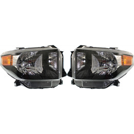 For 2015 2016 2017 Toyota Tundra TRD PRO Headlights Pair Driver and Passenger Side DOT Certified Replaces TO2502235 TO2503235 (PLX-M1-311-11D8LMAFM2)