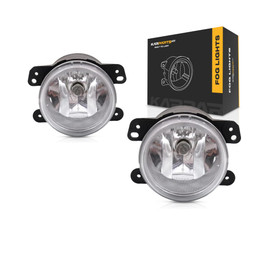 CarLights360: For Jeep Grand-Cherokee Fog Light 2011 2012 2013 Driver and Passenger Side | Pair | w/ Bulbs | DOT Certified CH2594103