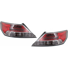 CarLights360: For Acura TL Tail Light 2009 2010 2011 Pair Driver and Passenger Side w/ Bulbs Replaces AC2800115 + AC2801115 (PLX-M1-326-1905L-AS-CL360A1)