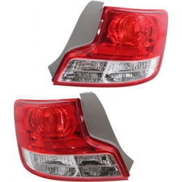 CarLights360: For Scion tC Tail Light 2012 2013 Pair Driver and Passenger Side Replaces SC2818110 + SC2819110 (PLX-M1-327-1903L3US-CL360A1)