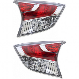 CarLights360: For Nissan Rogue Back Up Tail Light 2014 2015 2016 Pair Driver and Passenger Side (CAPA Certified) Replaces NI2802103 NI2803103 (PLX-M1-314-1310L-AC-CL360A1)