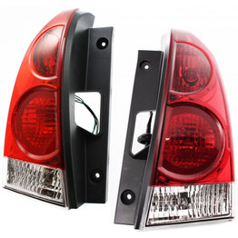CarLights360: For Nissan Quest Tail Light 2004-2009 Pair Driver and Passenger Side w/ Bulbs (DOT Certified) Replaces NI2800167 + NI2801167 (PLX-M1-314-1961L-AF-CL360A2)