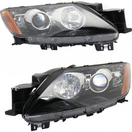 CarLights360: For Mazda CX-7 Headlight 2010 2011 Pair Driver and Passenger Side | w/o Bulbs and Ballast | MA2518134 + MA2519134 (PLX-M1-315-1136LNUSHM7-CL360A1)