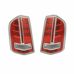 CarLights360: For Chrysler 300 Tail Light 2012 2013 2014 Pair Driver and Passenger Side DOT Certified For CH2818135 + CH2819135 (PLX-M1-332-1962L3AFN-CL360A1)