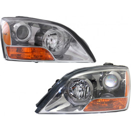 CarLights360: For Kia Sorento Headlight 2007 2008 Pair Driver and Passenger Side w/ Bulbs Replaces KI2502126 + KI2503126 (PLX-M1-322-1126L-AS7-CL360A1)