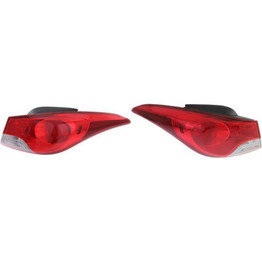 CarLights360: For Hyundai Elantra Tail Light 2011 2012 2013 Pair Driver and Passenger Side HY2804120 | HY2805120 (PLX-M1-320-1953L-AS-CL360A1)