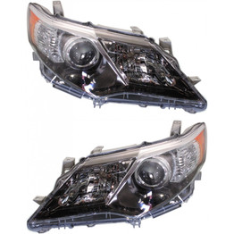 For Toyota Camry 2012-2014 Headlight Assembly Unit HID WO Inner Tail Light B AND Module Pair Driver and Passenger w/o bulbs and ballast (PLX-M1-311-11C8LMUSHM7)