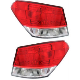 CarLights360: For Subaru Legacy Tail Light 2010 11 12 13 2014 Pair Driver and Passenger Side Replaces SU2804104 + SU2805104 (PLX-M1-319-1913L-US-CL360A1)