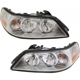 CarLights360: For Lincoln Town Car Headlight 2005 06 07 08 09 10 2011 Pair Driver and Passenger Side For FO2502214 + FO2503214 (PLX-M1-330-1187L-ASN-CL360A1)