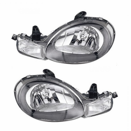 CarLights360: For 2000 2001 2002 DODGE NEON Head Light Assembly (Black Housing) - Replacement for CH2505101 (CLX-M1-332-1147PXAS2-CL360A1)