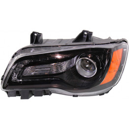 CarLights360: For 2012 CHRYSLER 300 Head Light Assembly Driver Side w/Bulbs (Black Housing) - Replacement for CH2502235 (CLX-M1-332-1193L-ASN2-CL360A2)