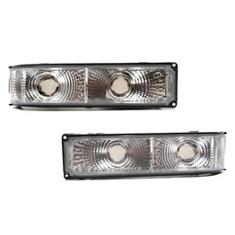 For Chevy/GMC C/K 10 Truck 88-2002 Parking Signal Light Assembly Unit Diamond Design Driver and Passenger Side (CLX-M1-331-1611PXUS)