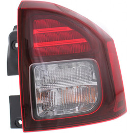 CarLights360: For Jeep Compass Tail Light Assembly 2014-2017 Passenger Side w/ Bulbs DOT Certified | CH2801204 (CLX-M1-332-1964R-AFN-CL360A1)