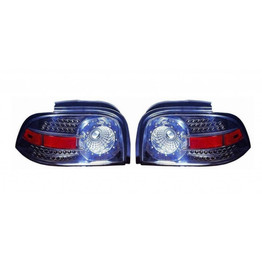 For Ford Mustang 1996-1998 Tail Light LED Black Pair Driver and Passenger Side FO2811173 (CLX-M1-330-1973PXUS2)