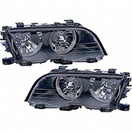 For BMW 3 Series Headlight Assembly 1999 2000 2001 Pair Driver and Passenger Side | Sedan | HID Type (PLX-M1-343-1103LMASHM2)