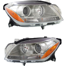 CarLights360: For Mercedes-Benz ML350 Headlight 2012 Pair Driver and Passenger Side CAPA Certified For MB2502192 | MB2503192 (PLX-M1-339-1137L-AC-CL360A1)
