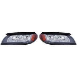 CarLights360: For Volvo XC60 Headlight 2014 2015 2016 2017 Pair Driver and Passenger Side | w/ Bulbs | Black Housing | CAPA Certified | VO2502142 + VO2503142 (PLX-M1-372-1127L-AC2-CL360A1)