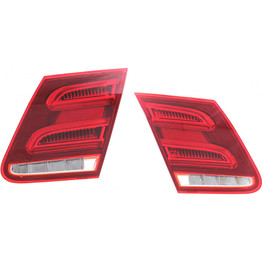 CarLights360: For Mercedes-Benz E400 Back Up Tail Light 2014 Pair Driver and Passenger Side | w/ Bulbs | DOT Certified | MB2802107 + MB2803107 (PLX-M1-439-1317L-AF-CL360A3)