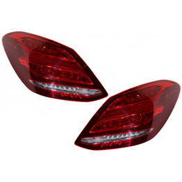 CarLights360: For Mercedes-Benz C300 Tail Light 2015 16 17 2018 Driver and Passenger Side Pair DOT Certified For MB2800145 + MB2801145 (PLX-M1-439-19A4L-AF-CL360A1)